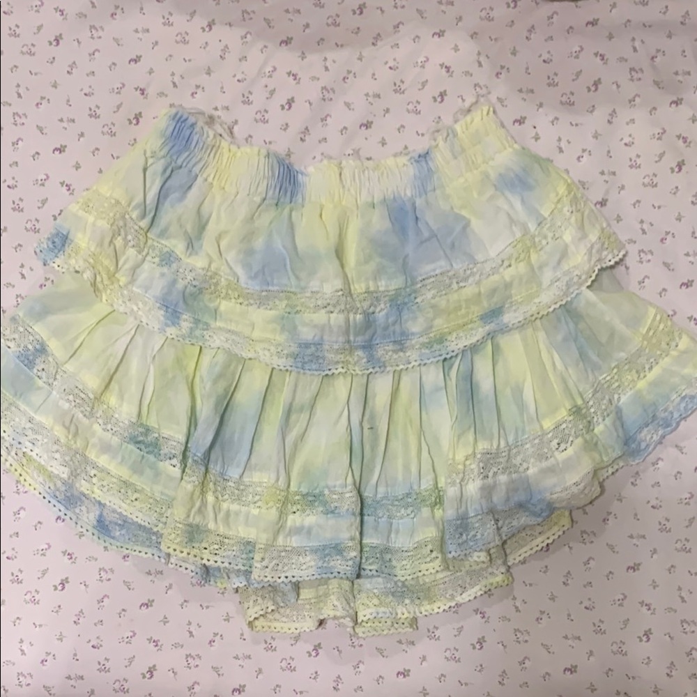 Tie-Dye Ruffled Skirt